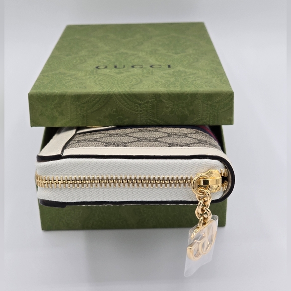 ❌️❌️SOLD❌️❌️14A❤️NWT Gucci Ophidia Zip around Wallet - Picture 7 of 11